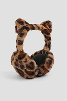 Ardene Brown Faux Fur Earmuffs | Polyester