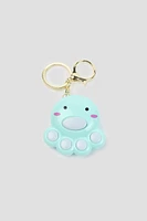 Ardene Kids Octopus Game Keychain in Light Blue