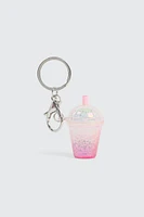 Ardene Smoothie Keychain in Light Pink
