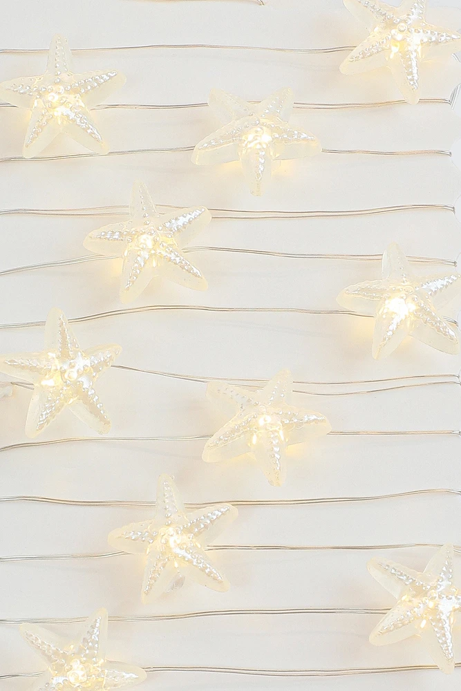 Ardene LED String Lights with Starfish in White