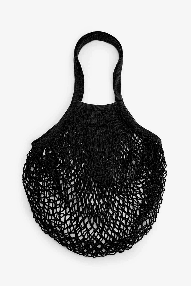 Ardene Fishnet Bag in Black | Polyester