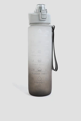 Ardene Gradient Water Bottle in Black