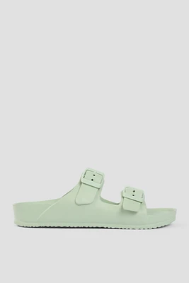 Ardene Eva 2-Strap Sandals in Light Green | Size