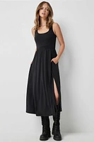 Ardene Super Soft Midi Dress with Slit in | Size | Polyester/Elastane