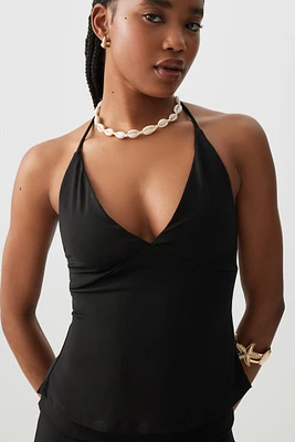 Ardene Open Back Halter Tank Top in | Size | Polyester/Elastane