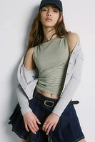 Ardene Effortless 90s Tank in Medium Green | Size | Cotton/Elastane | Eco-Conscious