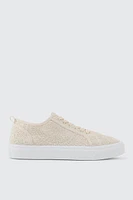 Ardene Crochet Sneakers in Beige | Size