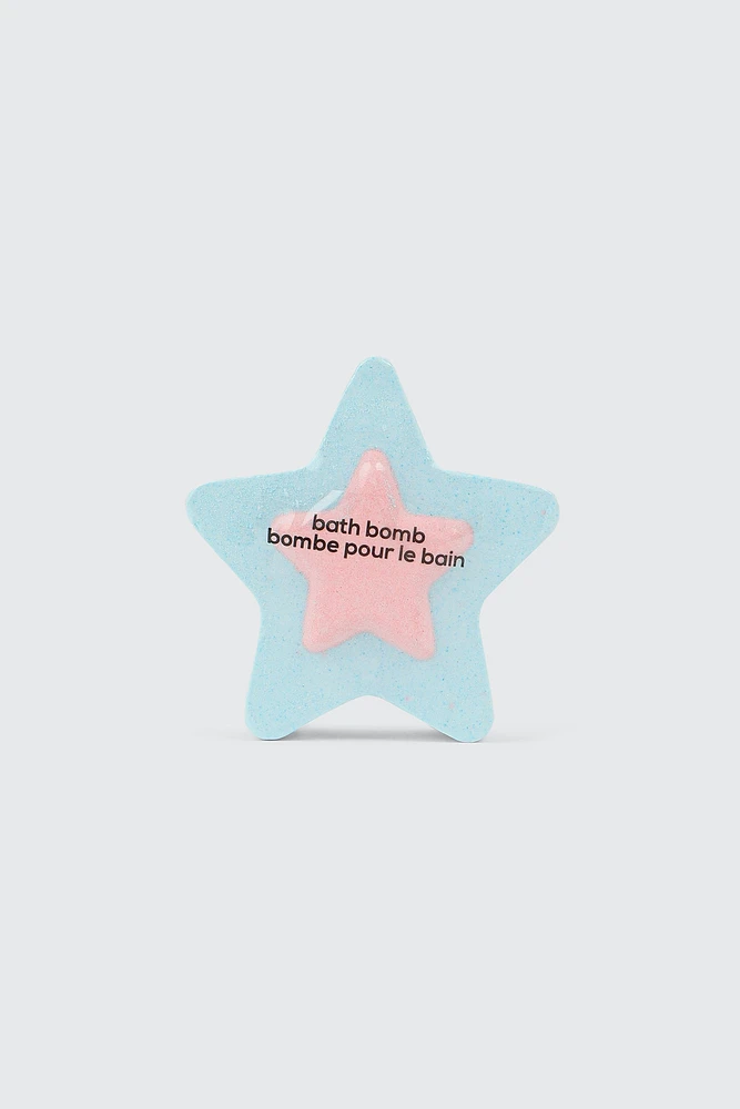 Ardene Star Bath Bomb in Light Blue