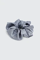 Ardene XL Satin Scrunchie in Medium Blue