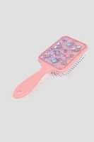 Ardene Glitter Hairbrush in Light Pink