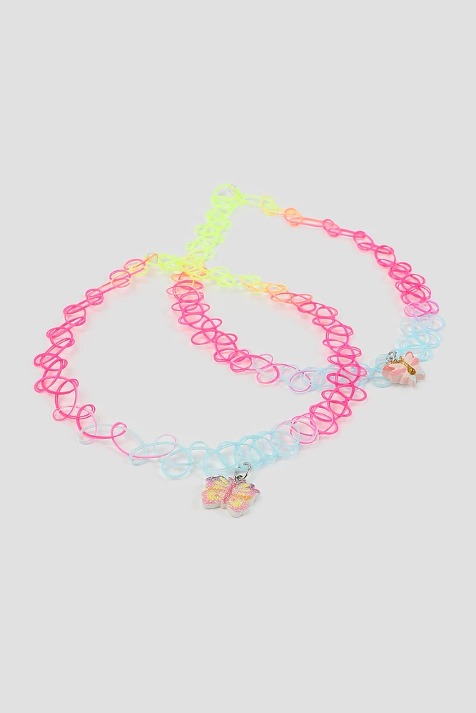 Ardene 2-Pack Butterfly Chokers