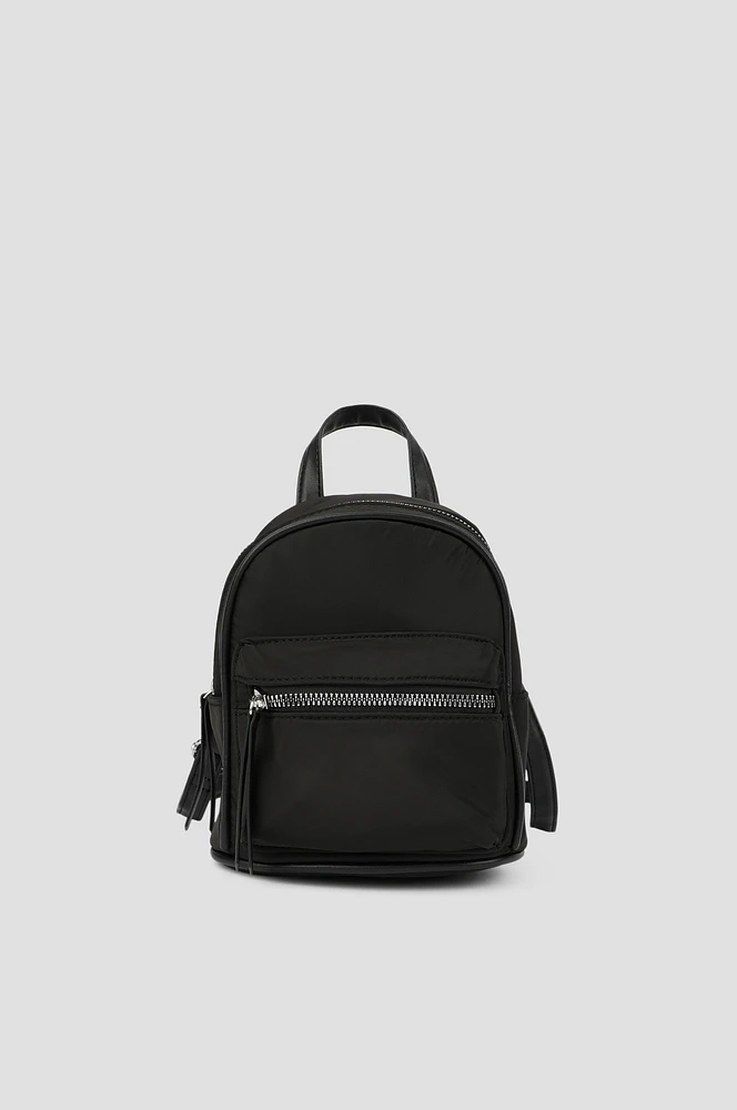Ardene Small Nylon Backpack in Black | Polyester/Nylon | Eco-Conscious
