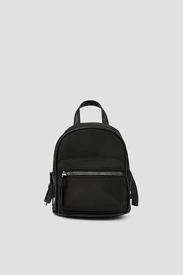Ardene Small Nylon Backpack in Black | Polyester/Nylon | Eco-Conscious