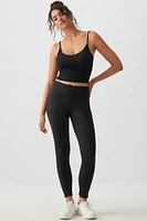 Ardene Scalloped Edge Leggings in | Size | Polyester/Elastane