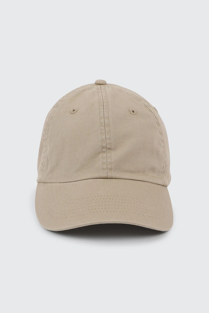 Ardene Canvas Cap in Beige | 100% Cotton