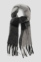 Ardene Plaid Fuzzy Scarf in | Polyester