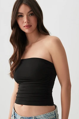 Ardene Ruched Tube Top in | Size | Polyester/Elastane