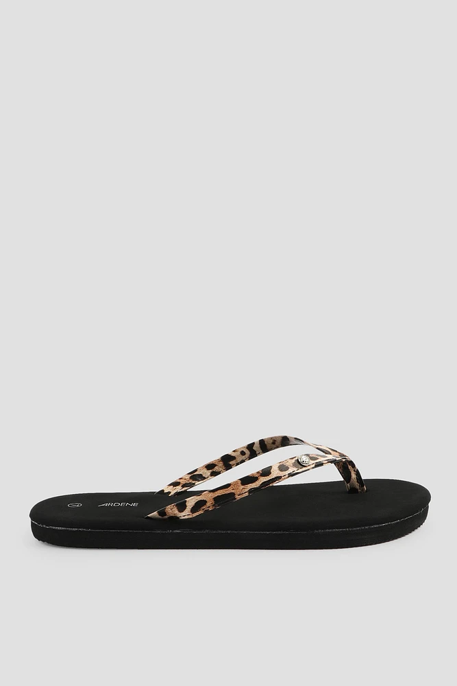 Ardene Faux Suede Flip-Flops Sandals | Size | Eco-Conscious