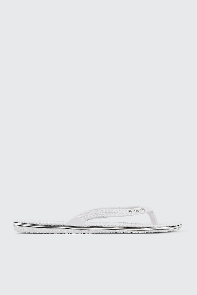 Ardene Braided Jelly Flip-Flops Sandals in | Size