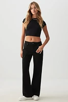 Ardene Mid Rise Straight Jean in | Size | Cotton/Elastane