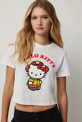 Ardene Hello Kitty Baby T-Shirt in White | Size | Spandex/Cotton