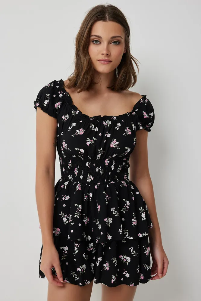 Ardene Milkmaid Romper in | Size | Rayon