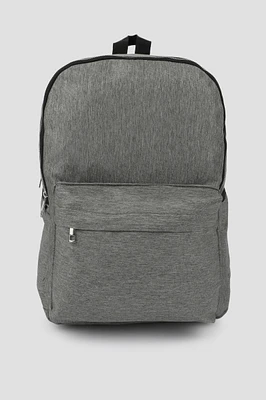 Ardene Canvas Backpack in Grey | Polyester | Eco-Conscious