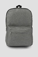 Ardene Canvas Backpack in Grey | Polyester | Eco-Conscious