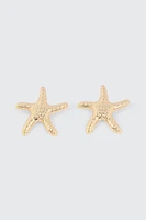 Ardene Starfish Earrings in Gold | Stainless Steel