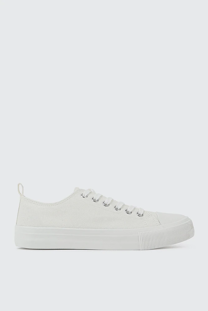 Ardene Low Top Sneakers with Toe Cap in | Size | Eco-Conscious