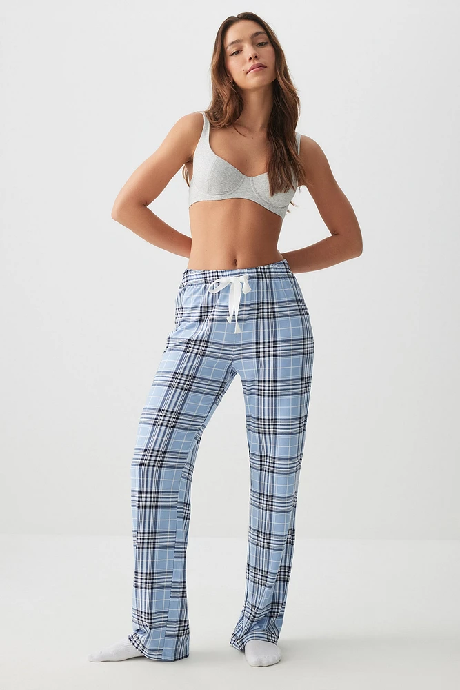 Ardene Flare PJ Pants in Light | Size | Polyester/Elastane | Eco-Conscious