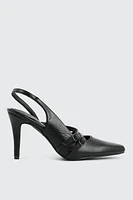Ardene Double Buckle Slingback Pumps in | Size | Faux Leather | Eco-Conscious