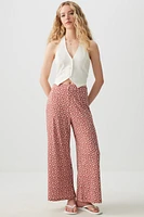 Ardene Culottes with Side Slits in Medium Pink | Size | Polyester/Elastane
