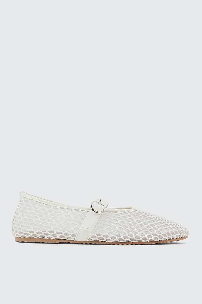 Ardene Fishnet Mary Janes in | Size