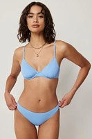 Ardene Cheeky Bikini Bottom in Light Blue | Size | Polyester/Nylon/Elastane | Microfiber