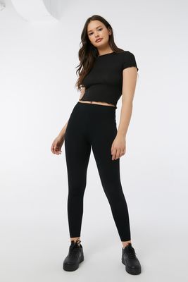 faux fur leggings