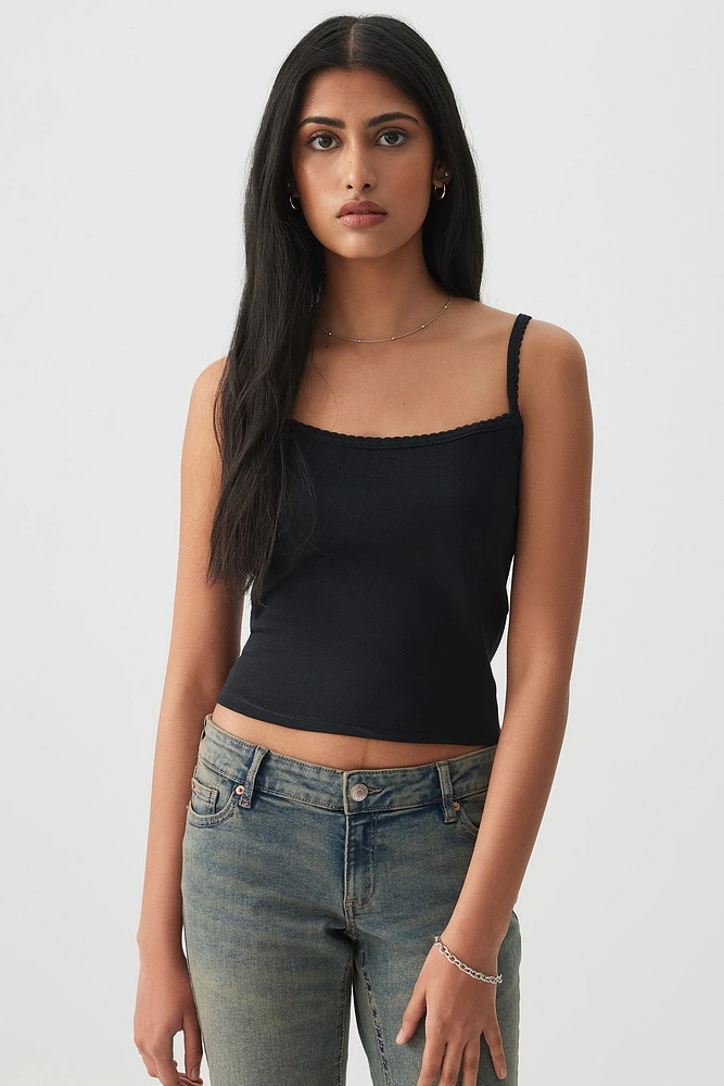 Ardene Basic Spaghetti Strap Tank Top in | Size | Cotton | Eco-Conscious