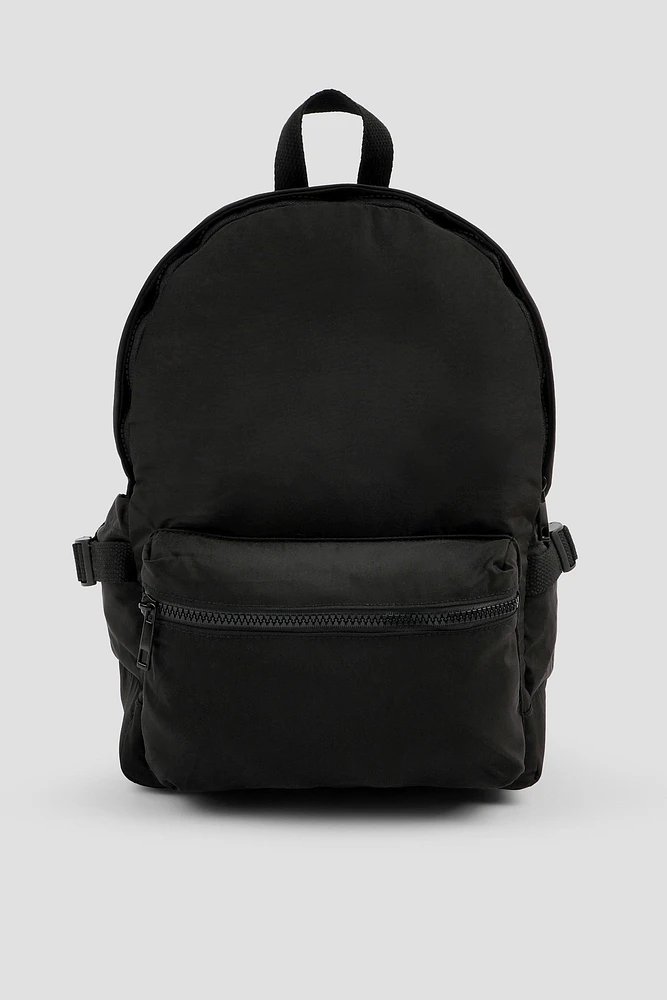Ardene Kids Backpack with Side Pockets in Black | Nylon