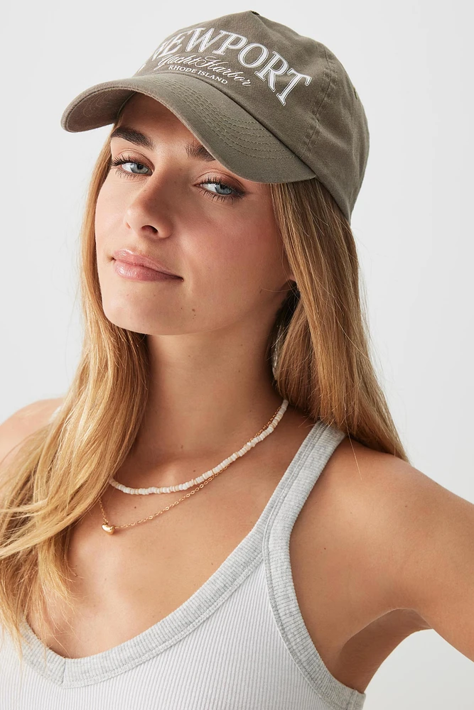 Ardene Newport Cap in Khaki | 100% Cotton