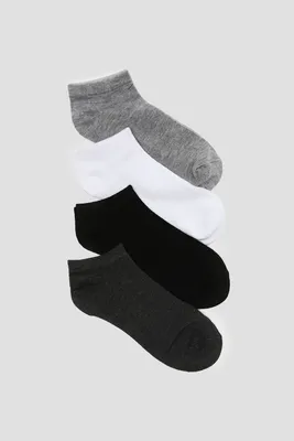 Ardene 4-Pack of Cotton Ankle Socks in | Polyester/Cotton/Elastane