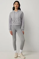 Ardene Soft Inside Seamless Leggings in Light Grey | Size | Polyester/Spandex