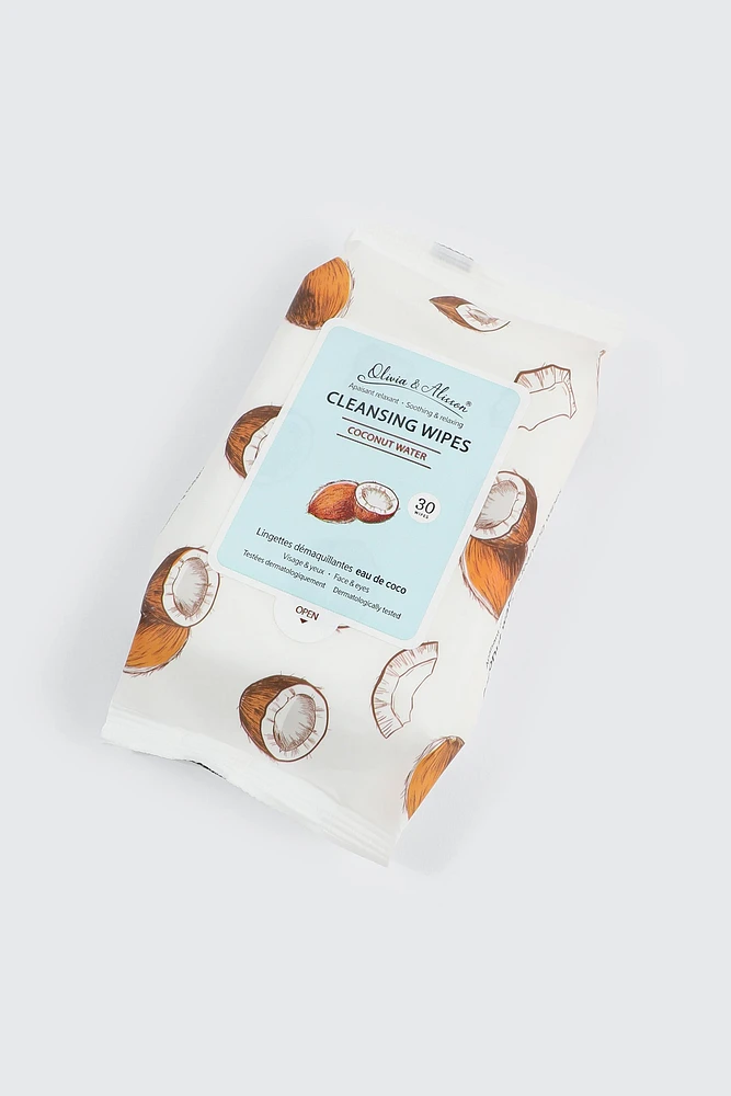 Ardene Coconut Makeup Wipes in White