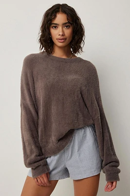 Ardene Loose Fit Fuzzy Sweater in | Size | Nylon