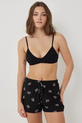 Ardene Printed Super Soft PJ Shorts in | Size | Polyester/Spandex | Eco-Conscious