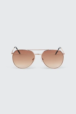 Ardene Man Aviator Sunglasses For Men in Gold