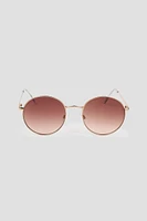 Ardene Round Square Sunglasses in Brown