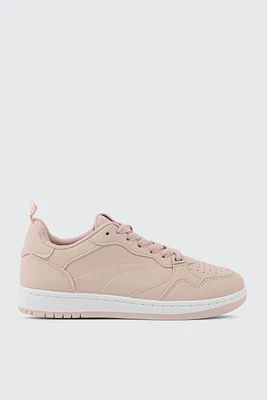 Ardene Faux Leather Sneakers in Light | Size