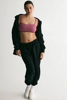 Ardene Solid Baggy Sweatpants in | Size | Polyester/Cotton | Fleece-Lined | Eco-Conscious