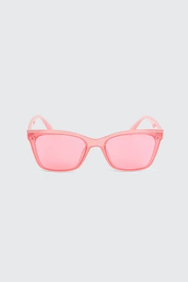 Ardene Square Sunglasses in Light Pink