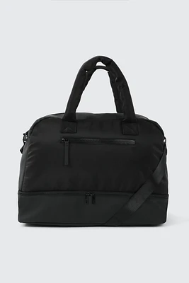 Ardene Nylon Gym Bag in Black | 100% Recycled Polyester | Eco-Conscious